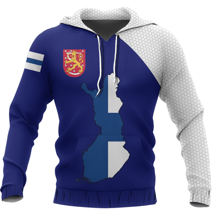 Finland Map Special Pullover Hoodie NVD1261 - Amaze Style™-Apparel