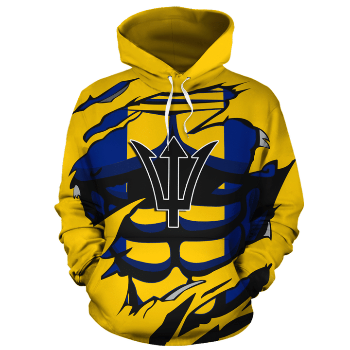 Barbados In Me All Over Hoodie yellow PL068 - Amaze Style™-Apparel