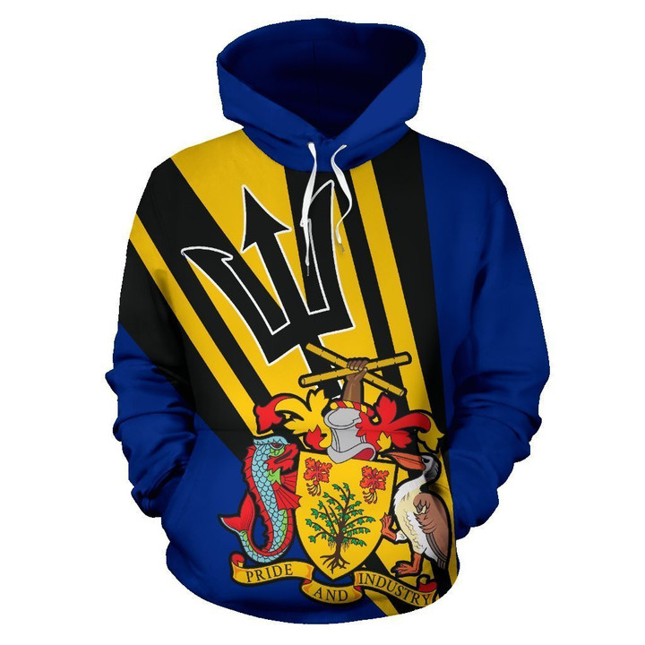 Barbados Hoodie Coat of Arms PL073 - Amaze Style™-Apparel