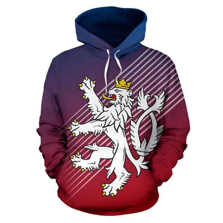 Czech Republic Coat of Arms Hoodie - Center Style NVD1168 - Amaze Style™-Apparel