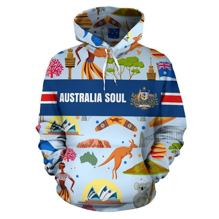 Hoodie Australia Soul  -NNK1488 - Amaze Style™-Apparel