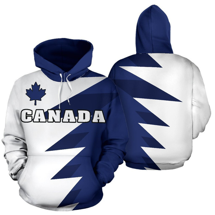 Canada Flag Zip-Up Hoodie - Tooth Style - Blue PL - Amaze Style™