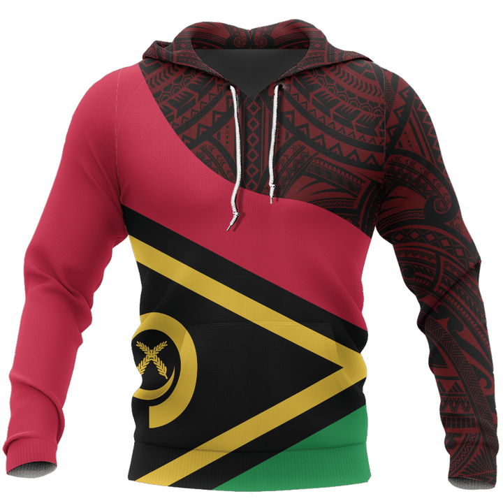 Vanuatu Flag Curve Concept Pullover Hoodie NVD1199 - Amaze Style™