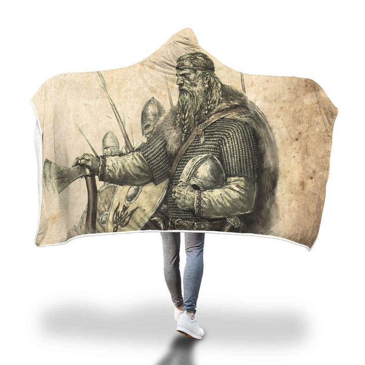 Viking Hooded Blanket - Viking Warrior Hooded Blanket PL084 - Amaze Style™