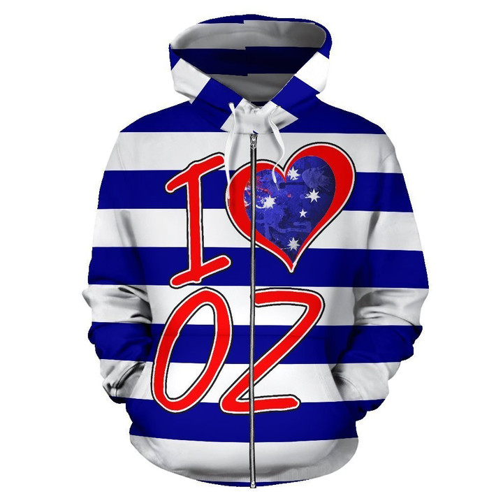 Love OZ Australia All Over Zip-Up Hoodie - Amaze Style™