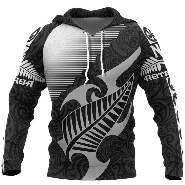New Zealand Silver Fern Maori Hoodie Line Sport PL142 - Amaze Style™-Apparel