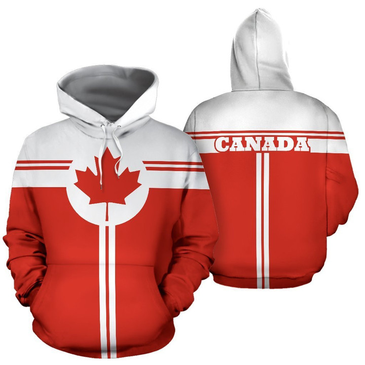Canada All Over Zip-Up Hoodie - Circle Style PL - Amaze Style™