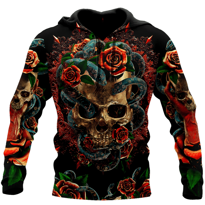 Love Skull red 3D all over printed for man and women QB06052002 - Amaze Style™-Apparel