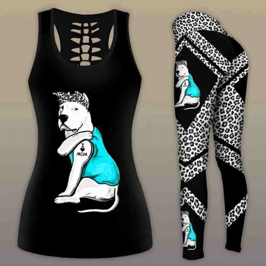 Dogo Argentino Dog COMBO TANK+LEGGING Outfit for women PL100407 - Amaze Style™-Apparel