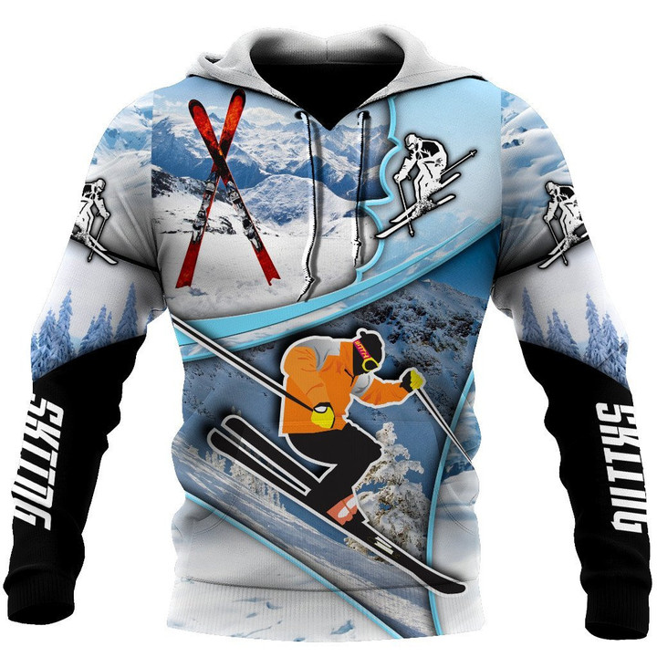 Skiing 3D All Over Printed shirt & short for men and women PL - Amaze Style™-Apparel