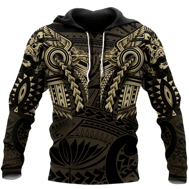 New Zealand maori tattoo wolf dragon 3d all over printed shirt and short for man and women PL26082003 - Amaze Style™-Apparel