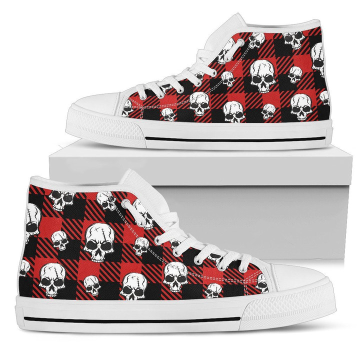 Caro skull pattern low top shoes PL18032019 - Amaze Style™-