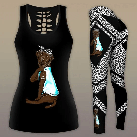 Labrador Dog COMBO TANK+LEGGING Outfit for women PL100401 - Amaze Style™-Apparel