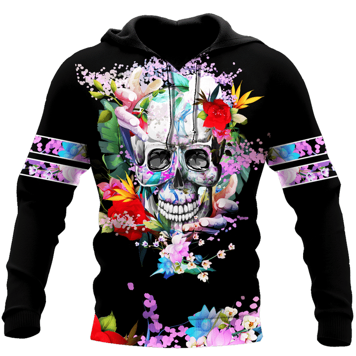 Rose Love Skull 3D all over printed for man and women QB05252003 - Amaze Style™-Apparel