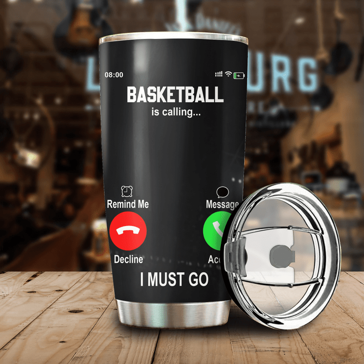 Premium Basketball Calling Personalized Stainless Steel Tumbler - Amaze Style™