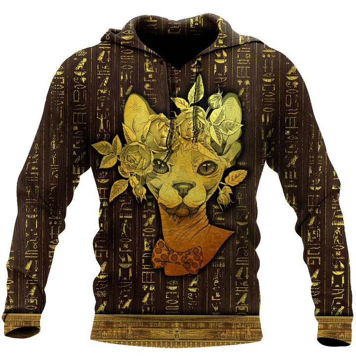 Sphynx Cat in a Rose 3D All Over Printed shirt & short for men and women PL - Amaze Style™-Apparel