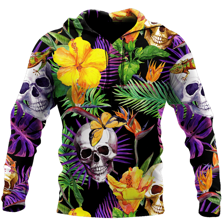 Tropical Skull  3D all over printed for man and women PL05082003 - Amaze Style™-Apparel