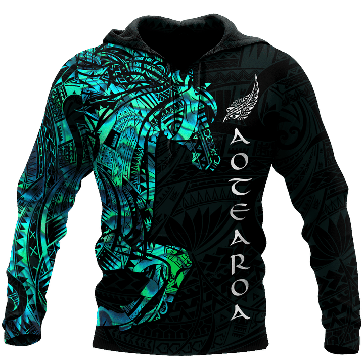 Horse Aotearoa Maori manaia 3d all over printed shirt and short for man and women - Amaze Style™-Apparel