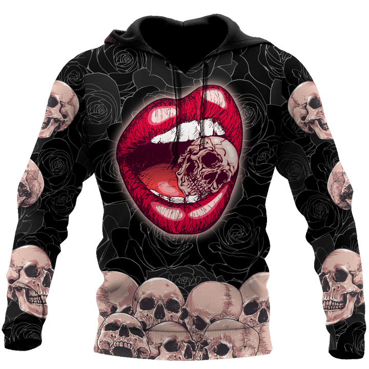 Sexy Lip Love Skull 3D all over for man and women QB05122002 - Amaze Style™-Apparel