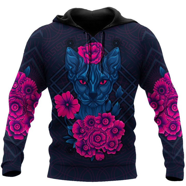 Shpynx & Flower tattoos 3D All Over Printed shirt & short for men and women PL - Amaze Style™-Apparel