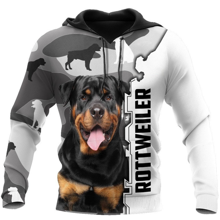 Rottweiler dog 3D All Over Printed shirt & short for men and women PL - Amaze Style™-Apparel