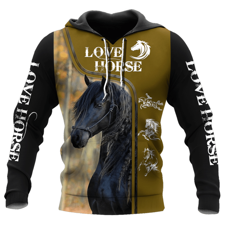 Love Horse 3D All Over Printed Shirts For Men and Women Pi112050 - Amaze Style™-Apparel