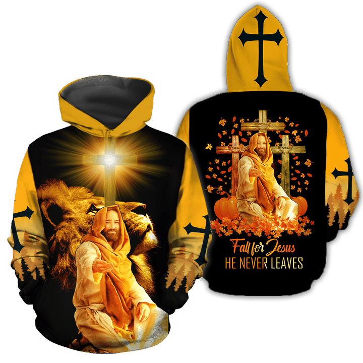 Fall For Jesus He Never Leaves 3D All Over Printed Shirts HVT29102003 - Amaze Style™-Apparel