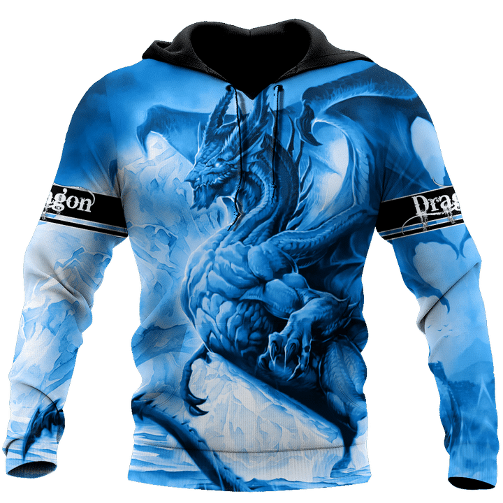 Blue Dragon Ice Dragon 3D All Over Printed Shirts For Men and Women DQB20122004 - Amaze Style™-Apparel