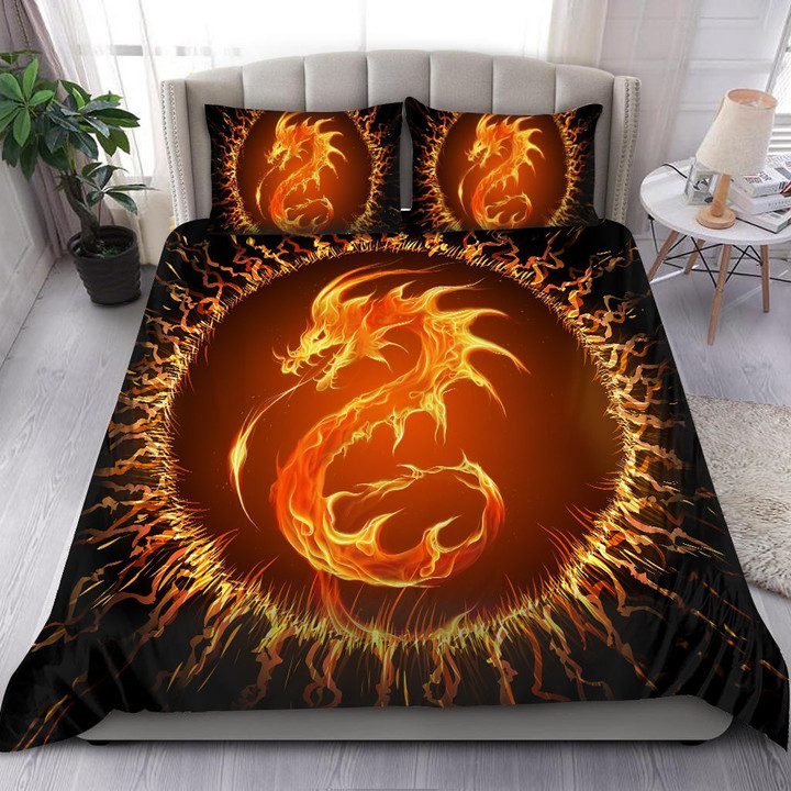 Fire Dragon Bedding Set DQB08192009 - Amaze Style™-Bedding Set