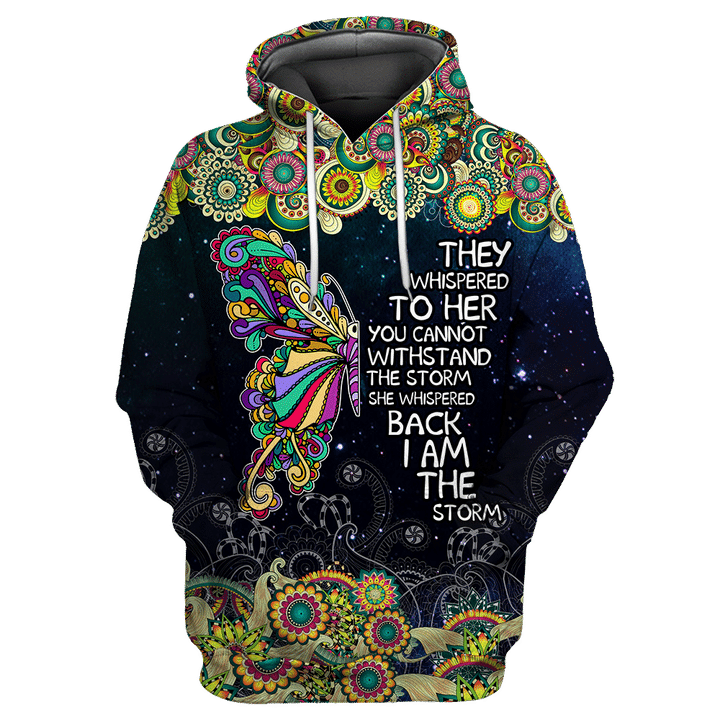 I Am The Storm-Butterfly Combo 3D All Over Print Shirts DQB08032007S - Amaze Style™-Apparel