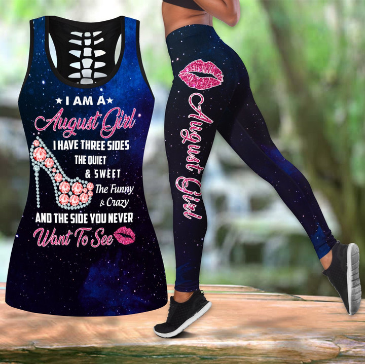 August Girl-I Have 3 Sides Combo Tank Top + Legging DQB08182008S - Amaze Style™-Apparel
