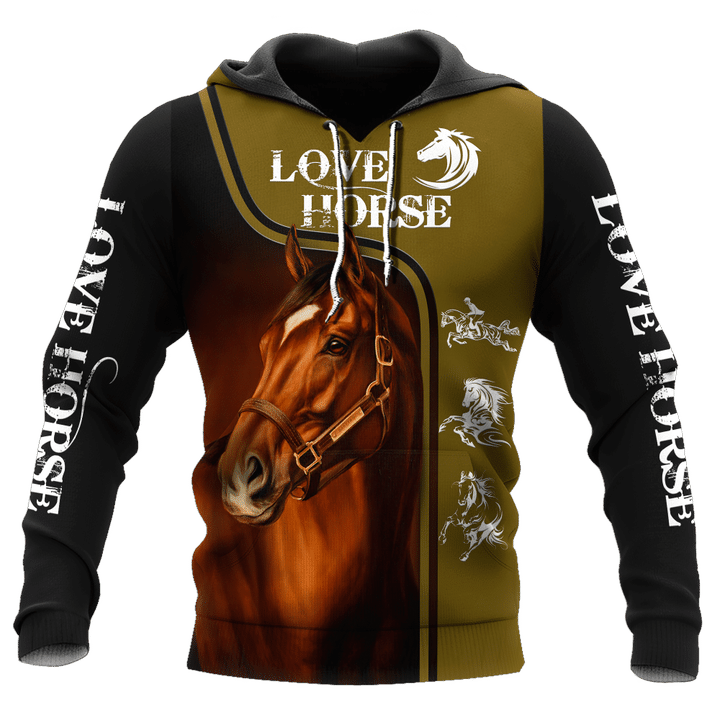 Love Horse 3D All Over Printed Shirts For Men and Women Pi112052 - Amaze Style™-Apparel