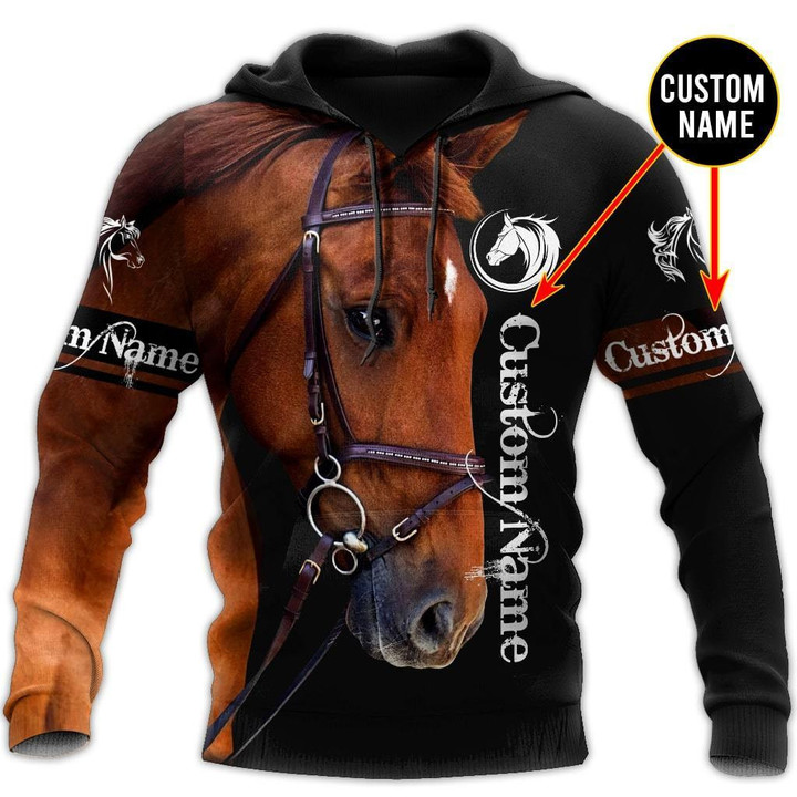 Horse Custom Name 3D All Over Printed Shirts For Men and Women TA09232001S - Amaze Style™-Apparel