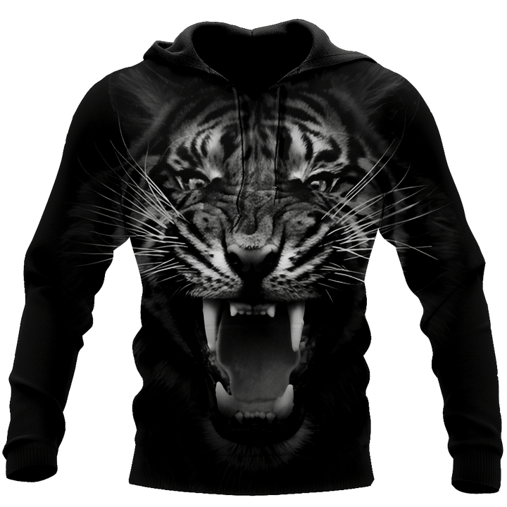 Tiger Back And White 3D All Over Printed Shirts For Men and Women DQB08202004 - Amaze Style™-Apparel