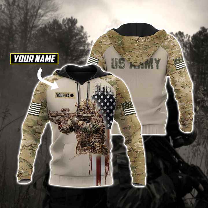 US Army Veteran Custom Name 3D All Over Printed Shirts TA09152004 - Amaze Style™-Apparel