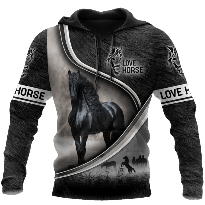 Black Horse 3D All Over Printed Shirts VP07102001 - Amaze Style™-Apparel