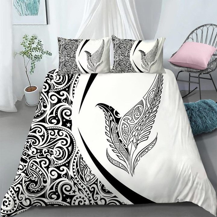 New Zealand Silver Fern Maori Bedding Set TA062204 - Amaze Style™-Quilt