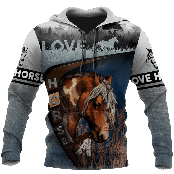 Love Horse 3D All Over Printed Shirts TR2704200 - Amaze Style™-Apparel