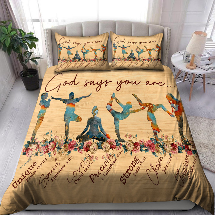 Yoga-God Says You Are Bedding Set Pi20072001 - Amaze Style™-Quilt