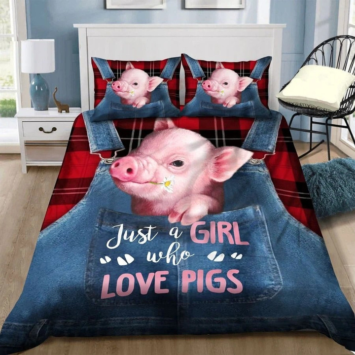 Just A Girl Who Love Pigs Bedding Set TA0720202 - Amaze Style™-Quilt