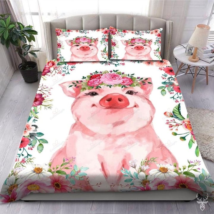 Love Pig Bedding Set TA0711201 - Amaze Style™-Quilt
