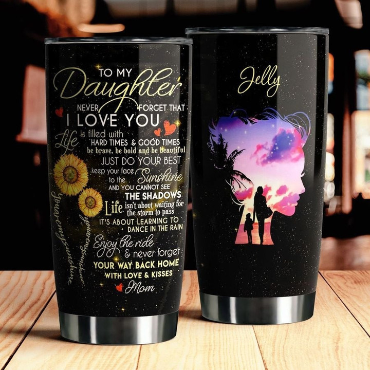 To My Daughter Personalized Stainless Steel Tumbler TA032205 - Amaze Style™-Tumbler