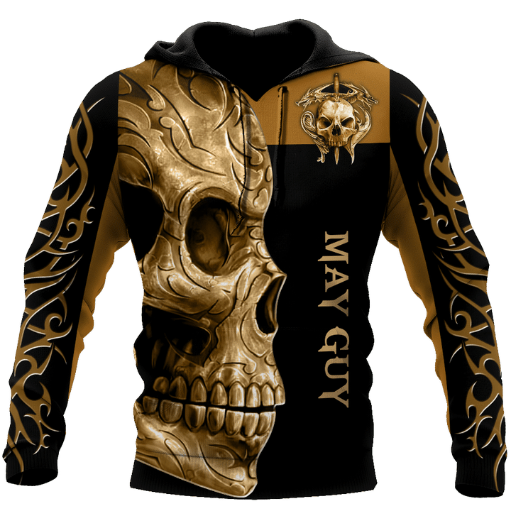 May Guy Skull 3D All Over Printed Hoodie - Amaze Style™