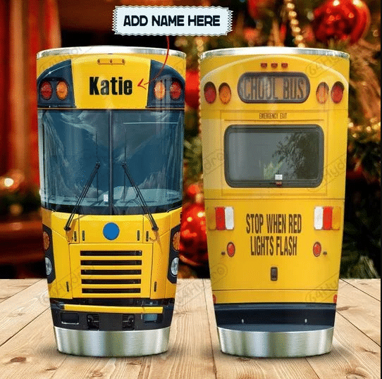 School Bus Head Personalized Stainless Steel Tumbler - Amaze Style™