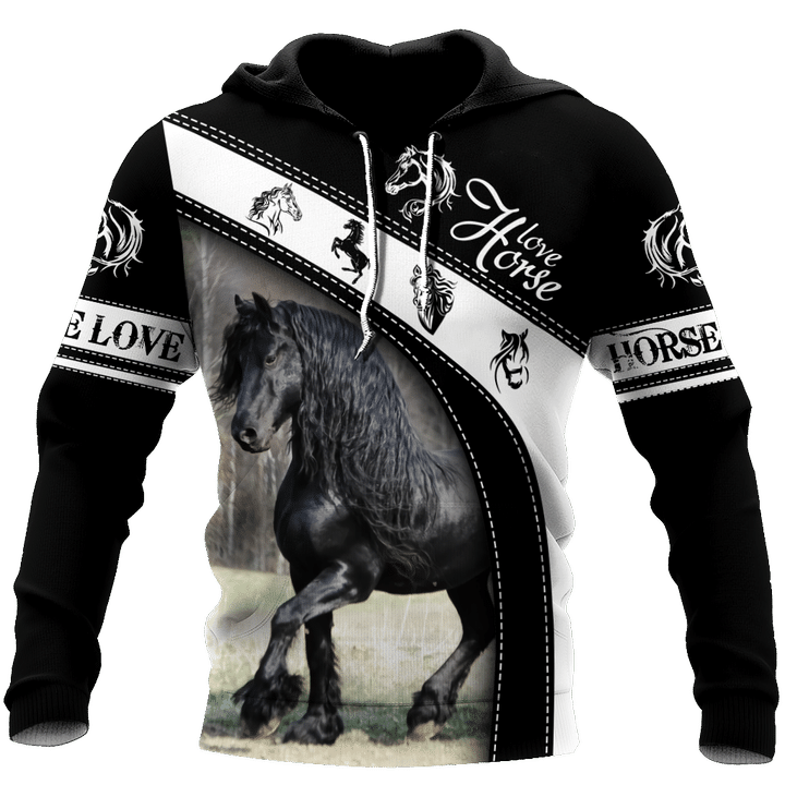 Black Horse 3D All Over Printed Shirts PD19022101 - Amaze Style™