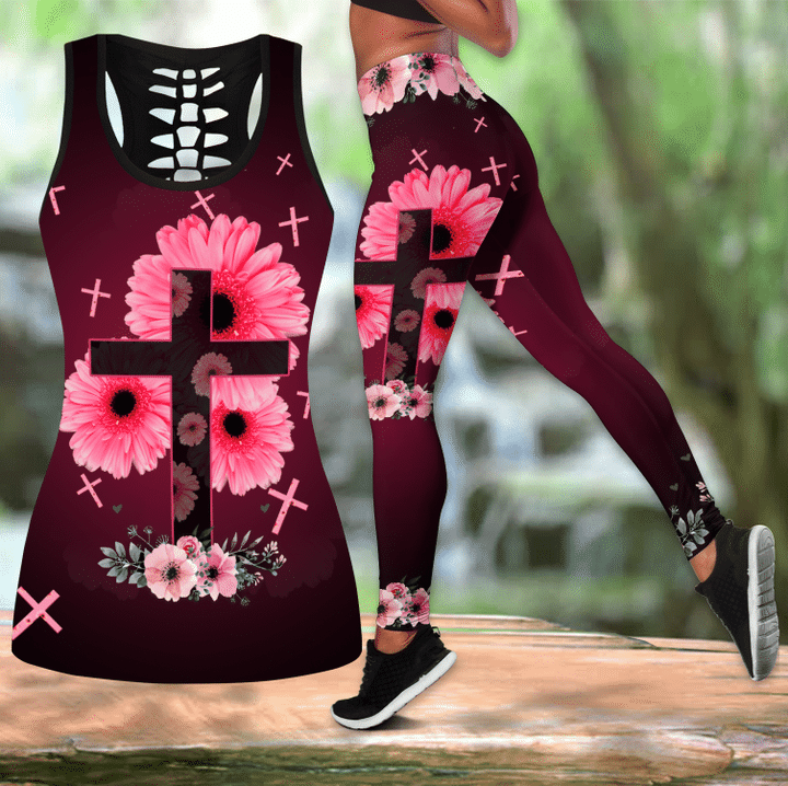 Flower Combo Legging+ Tank Top - Amaze Style™