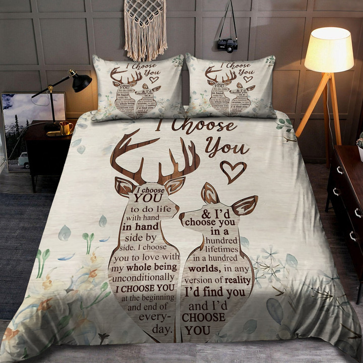 Deer 3D All Over Printed Bedding Set - Amaze Style™-Bedding Set