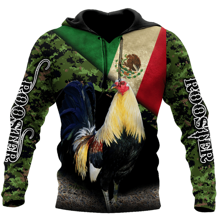 Rooster Mexico 3D All Over Printed Hoodie MH29042103 - Amaze Style™