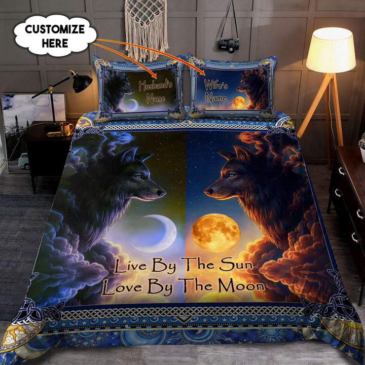 Couple Wolf 3D All Over Printed Bedding Set - Amaze Style™-Bedding Set