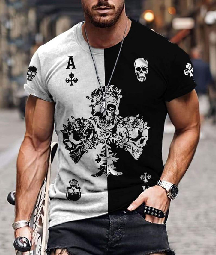 Ace Ckub Skull Gothic Art 3D All Over Printed Unisex Shirts - Amaze Style™